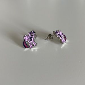 Twilight Sparkle Earrings. Sterling silver. Collectible